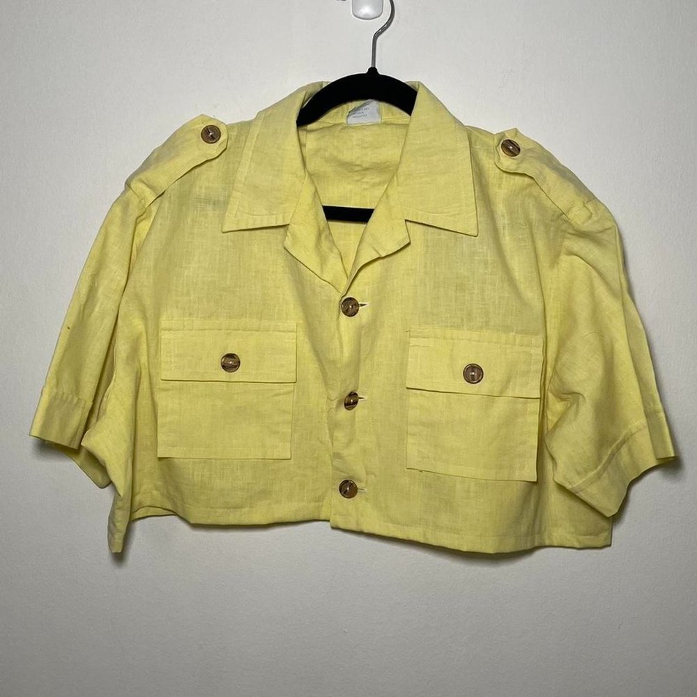 Vintage yellow crop top